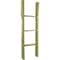 Ekena Millwork 15"W x 48"H x 3 1/2"D Vintage Farmhouse 3 Rung Ladder, Barnwood Decor Collection, Restoration Green DECR015X048X04LDRGR - alternate 1